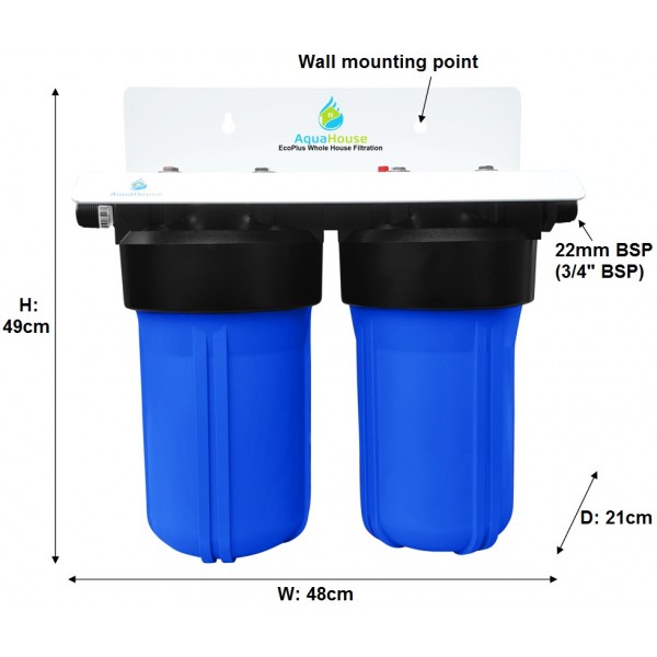 EcoPlus Whole House Water Filter and Proven 99.6 Scale Prevention