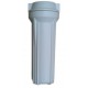 10" Water Filter Housing - 1/4" Ports - White Plastic - For  Reverse Osmosis & More