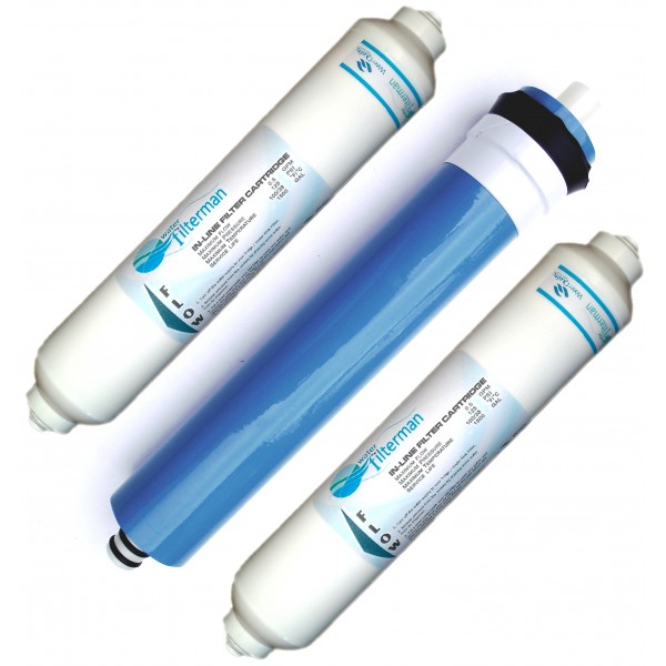 Replacement filters for 3 Stage Reverse Osmosis Water Filter for Aquariums