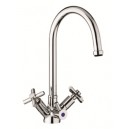 3 Way Tap - Swan Neck Chrome kitchen tap with Filter Water Tap