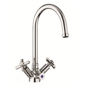 3 Way Tap - Swan Neck Chrome kitchen tap with Filter Water Tap
