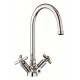 3 Way Tap - Swan Neck Chrome kitchen tap with Filter Water Tap