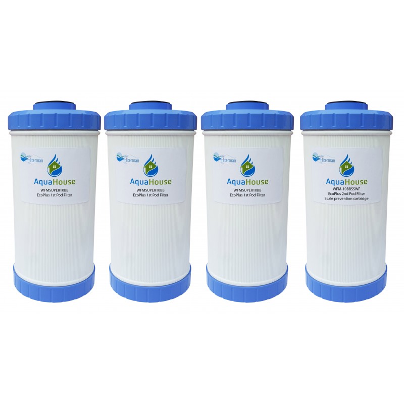EcoPlus 3 Year Replacement Filter pack for the Whole House Water Filter and Water Softener