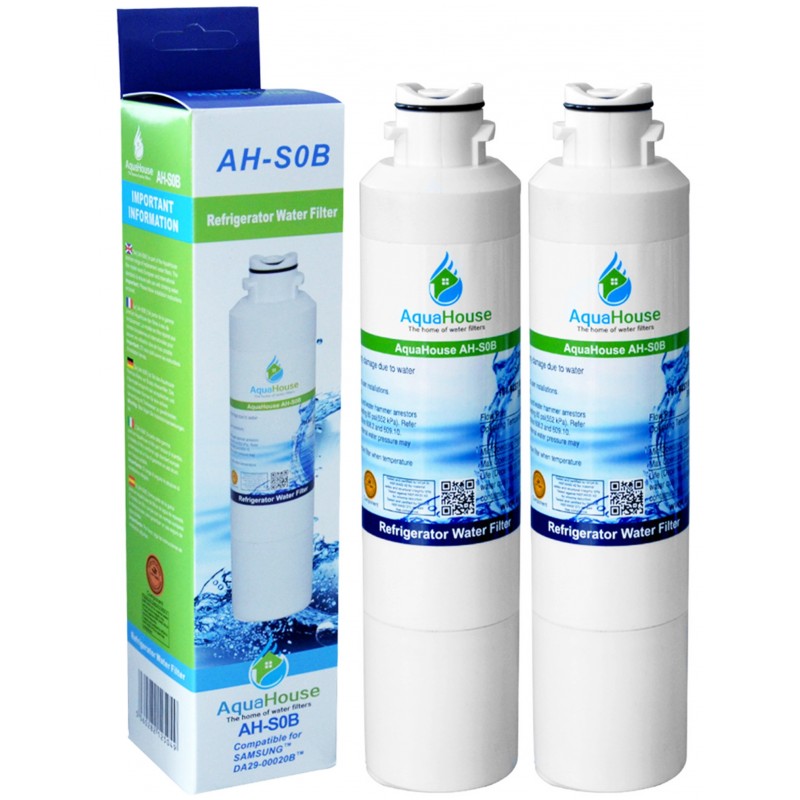 2 Pack of AquaHouse AHS0B compatible water filter for Samsung fridge