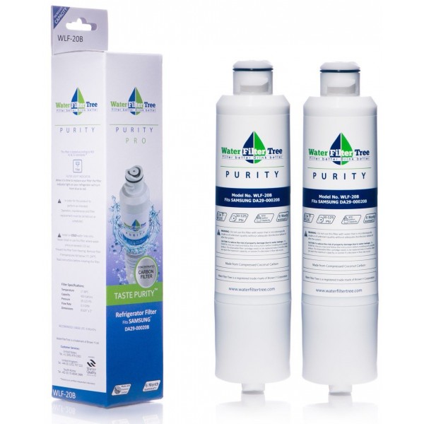2 Pack of Water Filter Tree WLF20B Replacement filter for Samsung DA29