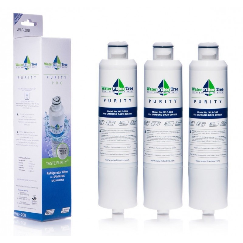 3x Water Filter Tree WLF-20B Replacement filter for Samsung DA29-00020B HAF-CIN/EXP