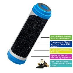 10" Carbon GAC water filter cartridge - Granular Activated Carbon