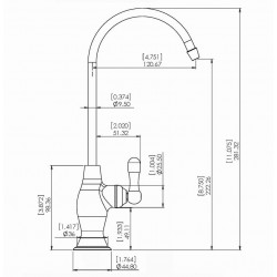 Long life under sink water filter system - 3 year filter life - High flow
