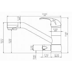 3 Way Chrome Kitchen Mixer Tap with Filter Tap