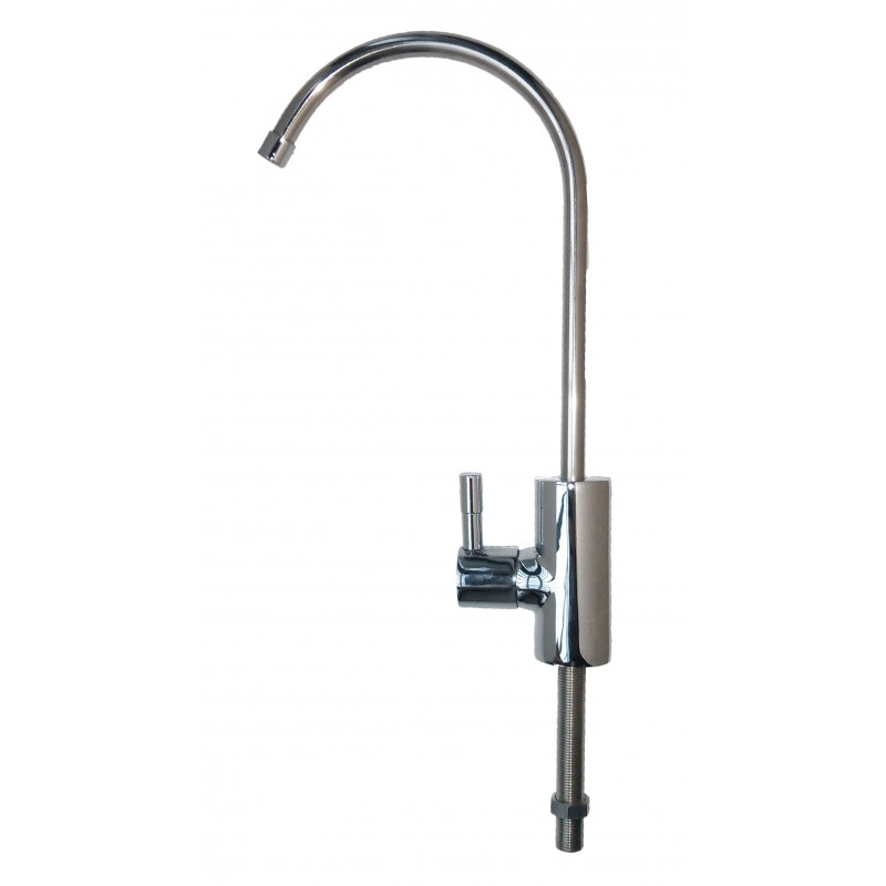 Mini Swan Neck chrome drinking water filter tap, ceramic single lever
