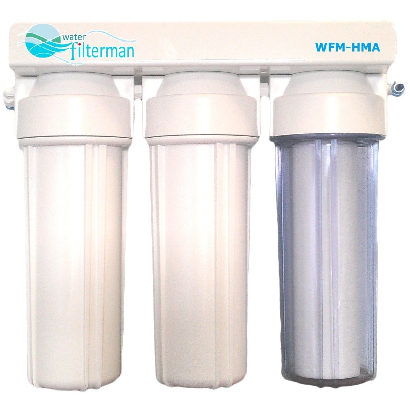 3 Stage HMA Heavy Metal Reduction water filter system dechlorinator