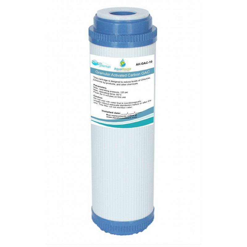 10" Carbon GAC water filter cartridge - Granular Activated Carbon