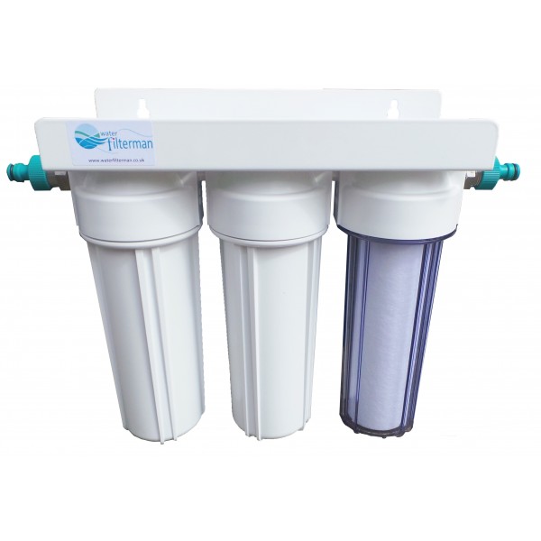 3 Stage Hma Heavy Metal Reduction Water Filter With Garden Hose