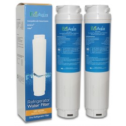 2x EcoAqua EFF-6025A Water filter compatible with Haier Bosch Rangemaster fridges